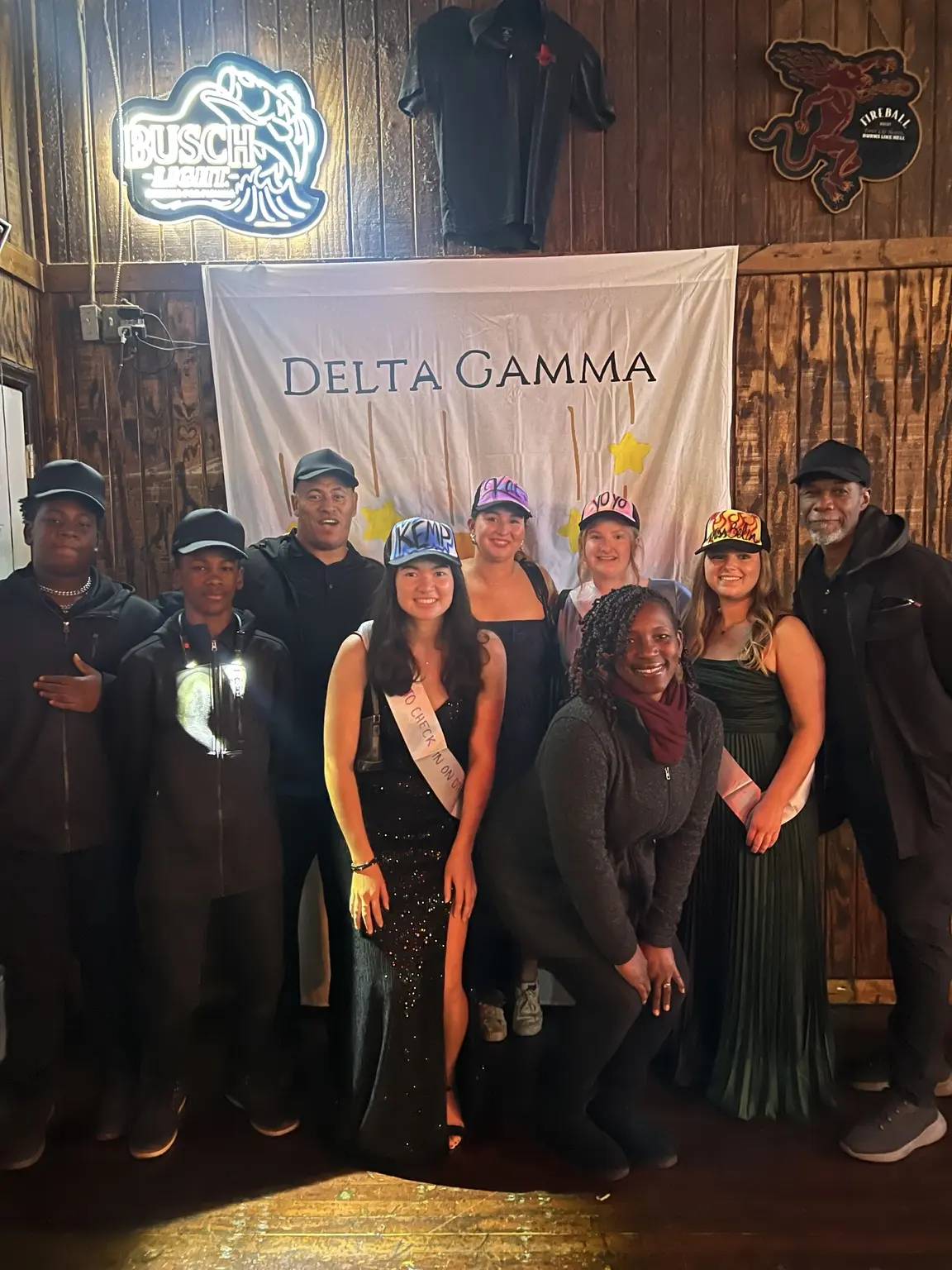 3JS Airbrushing team and Delta Gamma guests in Columbia South Carolina