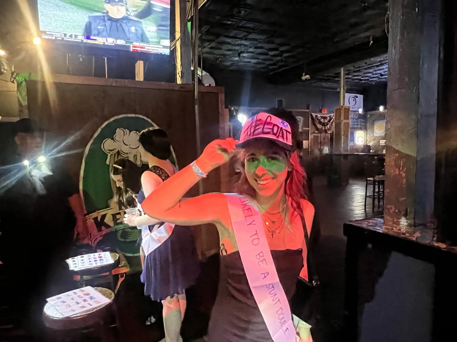 University of South Carolina event guest displaying a personalized airbrushed hat